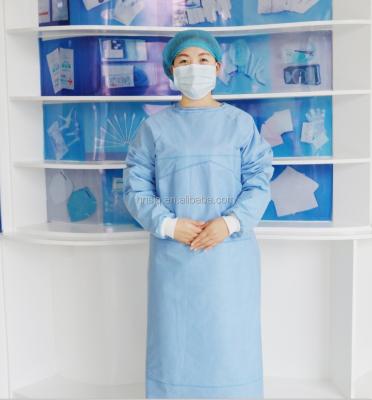 China Wholesale Sterile Non Woven Fabric Disposable Surgical Gown, Green Surgical Gown, Dental Disposable Gown for sale