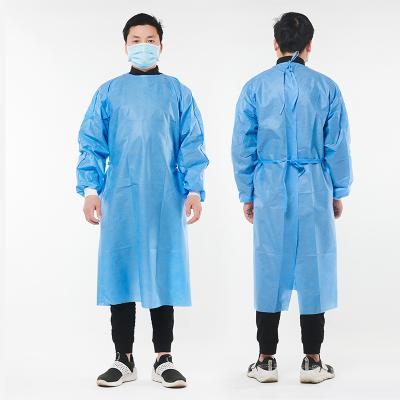 China 45g SMS Disposable Sterile Surgical Gown PP+PE IsolationGown Supplier China Factory Direct Sale Sterile Surgical Isolation Sui for sale