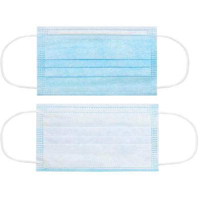 China Jianqi Clinic White Listing Manufacturer Medical Earloop Adult Use 3 Ply Blue Medical Face Mask for sale