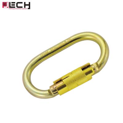 China Ce/En362 Class B 22.2Kn High Tensile Steel Quick-Lock Mountaineering Carabiner for sale