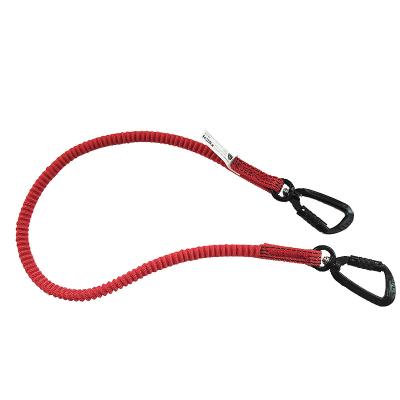 China Polyester Safety Tool Safety Climbing Lanyard With Carabiner for sale