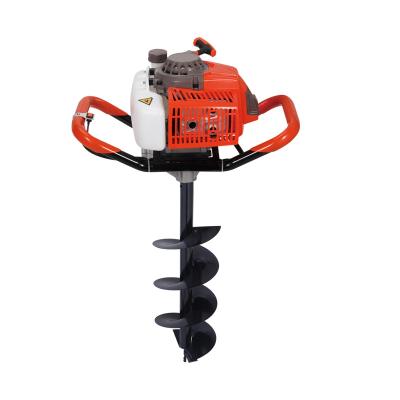 China Powerful Earth Auger 63cc 52cc Garden Planting Auger Handheld Spiral Drilling Digging Machine for sale