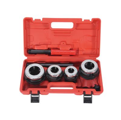 China 4pcs set thread tapping HOSE THREADER KIT FARMERS PLUMBERS DIY TOOL RATCHET STOCK XH-TDS006 for sale