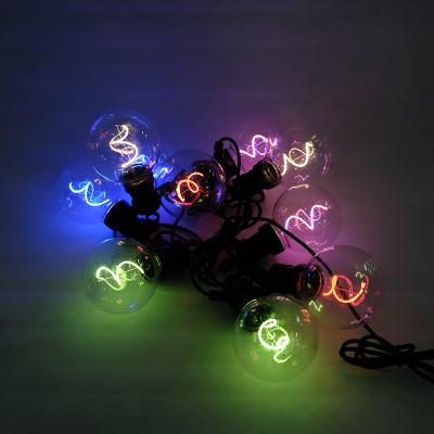 China Remote control decorative waterproof decorative waterproof festoon lights bulbs equipment wifi smart string light for sale