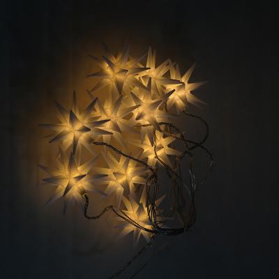 China With Timer Factory Price Christmas Star Led Curtain Light Holiday 3d Led Star String Light for sale