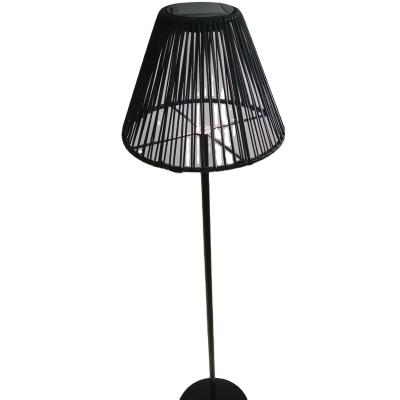 China Durable High End Wonderful Decoration For Outdoor Garden Floor Light Solar Rattan Lamp for sale