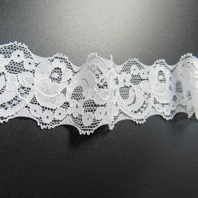 China Sustainable Hot Sale 4CM Narrow Stretch Lace For Lingerie Trim for sale