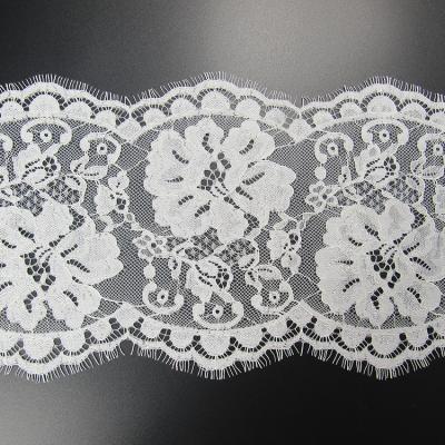 China China Sustainable Wholesale Eyelash Lace 20cm Lace Fabric Trim For Dress for sale