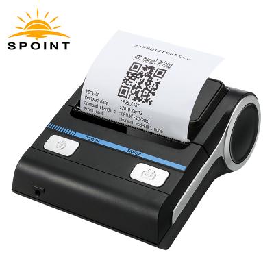 China 80 POS Mini 80mm Black and White Hot Selling Driver Download Driver Milestone P8001 Wireless Thermal Printer for sale