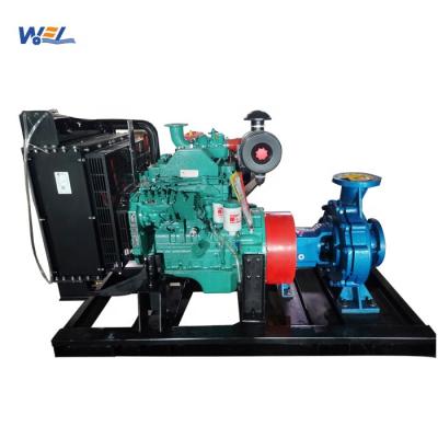 China Mining Industry Drip Irrigation System Horizontal End Suction Water Pump Centrifugal Diesel Engine for sale