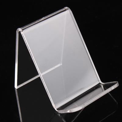 China High Quality And Cheap Custom Acrylic Cell Phone Support Holder Stand Pmma Parts Transparent Display By CNC Machining Service for sale