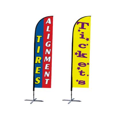 China FLYING Teardrop Advertising Flags and Banners Flags Kit Carrying Case Beach Outdoor Custom Printing for sale