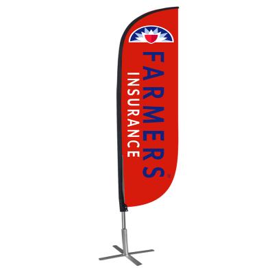 China Wholesale Polyester Fabric Swooper Flagpole Beach Flag Feather FLYING Beach Flag for sale