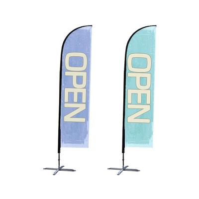 China FLYING Promotional Feather Flags Toronto Race Rainbow Bali Flag Sale Hire Melbourne Series Signs Rotate Chicago for sale