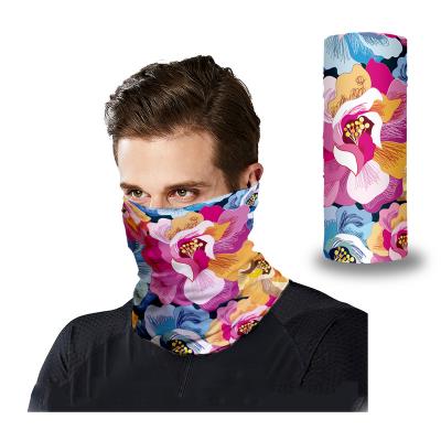 China Muti-function Outdoor Sports Neck Cuff Logo MaskFace Face Cover Bandanas Custom Made Seamless For Men And Women for sale