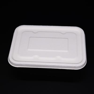 China Virgin Competitive Price 650ml Stackable Bagasse Pulp Takeout Food Container for sale