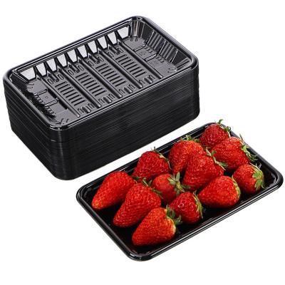 China New Design Disposable Rectangular Blister Strawberry Fruit Plastic Training Level for sale