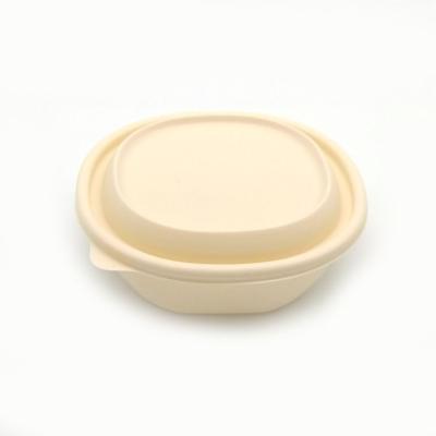 China Minimalist Thicken Round Compostable Packaging Bowl With Lid for sale