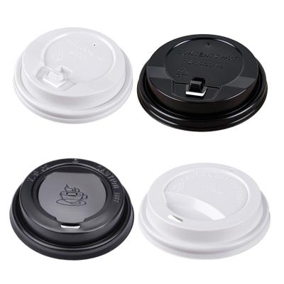 China Non Spill Plastic Food Grade PS 75mm Coffee Cup Lid for sale