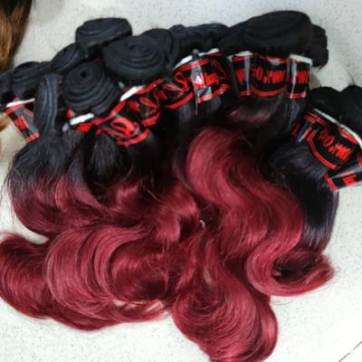 China Factory price free shipping cheap brazilian hair body wave 20 bundles popular color women african ombre hair remy weave extension for sale