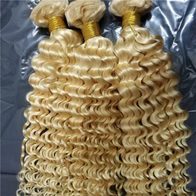 China Wholesale Deep Loose Deep Color 613 Deep Wave Brazilian Hair Letsfly Curl 100% Brazilian Hair 10bundles Russian Blonde Hair Extension for sale