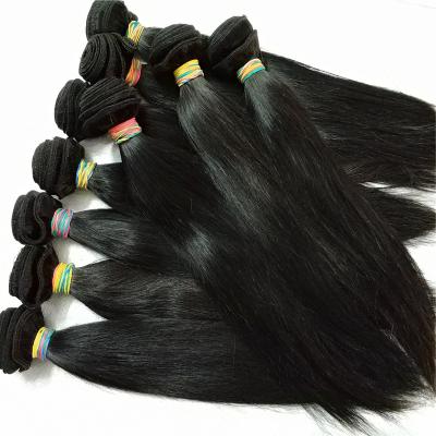 China Cheap 8A Silky Straight Virgin Human Hair Mixed Length 4pcs Silky Straight Peruvian Hair Weave Extension for sale