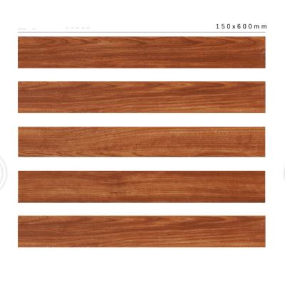 China Porcelain Wood Pattern Tiles Pattern Porcelain Wood Tiles Rectified 15X60CM Floor Tiles for sale