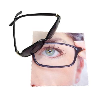 China Hot Selling Custom Glass Eyeglasses Excellent Logo Printing Microfiber Microfiber Screen Monocle Sunglass Eye Glasses Wiping Cleaning Cloth for sale