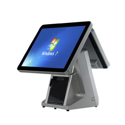 China Fanless All Metal Touch Screen POS Terminal / POS System 32GB SSD for sale