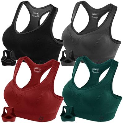 China QUICK DRY Padded Seamless High Impact Support Sports Bras Women Yoga Gym Workout Fitness for sale