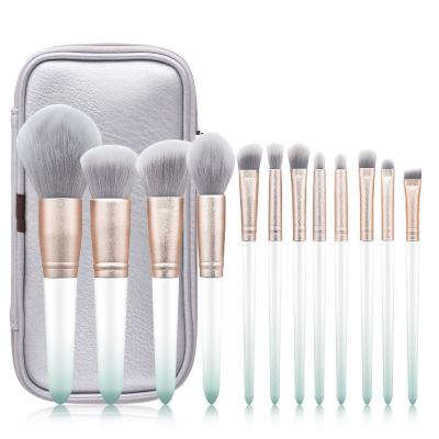 China Angular Blush New Arrival Private Label 12pcs Makeup Brush Set Personized Logo Cosmetics Brushes Tool Custom Made for sale