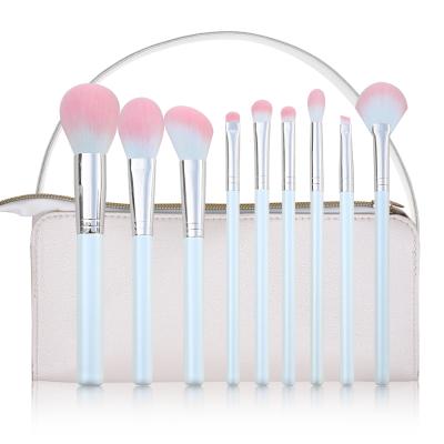 China Angular Blush New Arrival Private Label 9pcs Makeup Brush Set Logo Cosmetics Brushes Tool Custom Made for sale