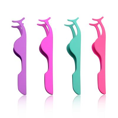 China Custom Eyebrow Logo Pink Eyelash Tweezers for Lashes Extension, Private Label Colorful Eyelash Tweezers for sale