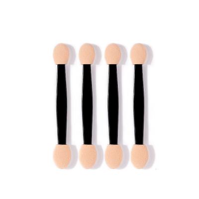 China Disposable Mini Make Up Brush Sponge Double Eyeshadow Applicator Eye Makeup for sale