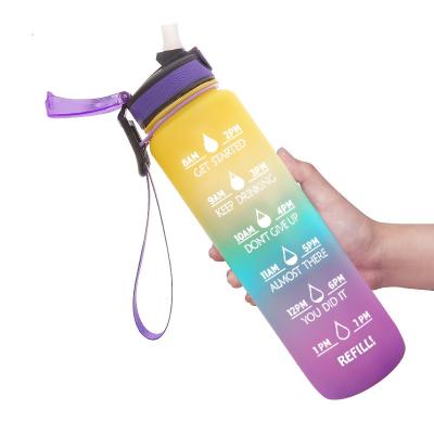 China Viable Water Bottles With Custom Logo Sports Bottle Wholesale 32oz 1L Support Plastic Weather Manufacturer Accept Drop Shipping for sale