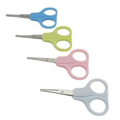 China Mini Plastic Handle Baby Nail Scissors Baby Safety Non-Toxic Children Care for sale