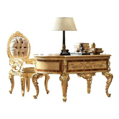 China EUROPEAN Luxury Wood Carving Office Desk Furniture Executive Secretary for sale