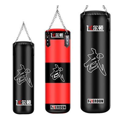 China Fitness Equipment Feierdun Customized PU Leather Free Heavy Boxing Sandbag Stuns For Fitness for sale