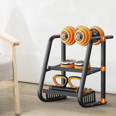 China Feierdun Home Fitness Equipment Iron Dumbbell Weight Rack Modern Hot Selling Adjustable Rack for sale