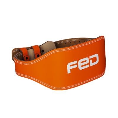 China Feierdun Cowhide Waist Protector Belt Leather Weightlifting Protective Belt for sale