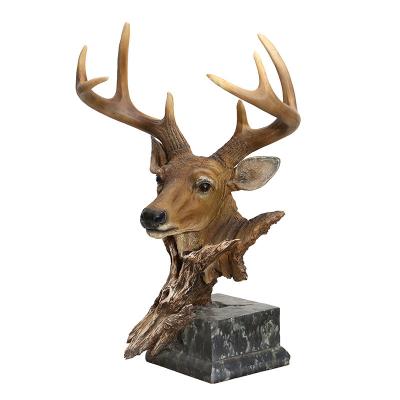 China High Gloss Colorful Resin Sculpture Art Statue Modern Elk Europe Resin Sculpture for sale