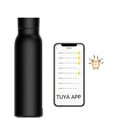 China APP Viable Smart Water Bottle TUYA Water Tracking Data Insulated Water Bottle With LCD Temperature Display for sale