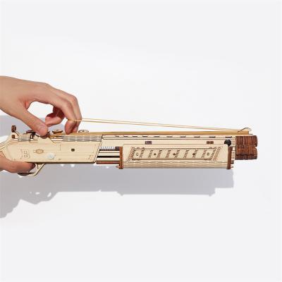 China New Arrival Jigsaw Wooden Puzzle DIY Toy Gun Model Educational Wooden 3D DIY Jigsaw Puzzle For Adults Children for sale