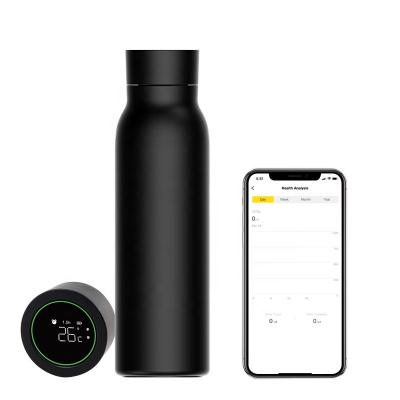 China Sustainable Vacuum Stainless Steel Smart Water Bottles With App Tracking Data for sale