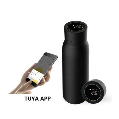 China Keep Hot TUYA 600ml Stainless Steel Heat Insulation Smart Water Bottles With Mobile Phone APP for sale