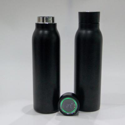 China Smart Touch Screen LCD Display Stainless Steel Water Bottles With App Nailing Drinking Data for sale