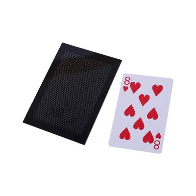 China Easy To Make Magic Black Card Disappears Plastic Close-Up Poker Props Swap Toy Stage Magic Stunt Props Illusion Change for sale