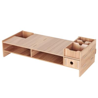 China Sustainable Folding Bamboo Monitor Stand The height can be customized bamboo monitor stand riser suitable for a variety of environments for sale