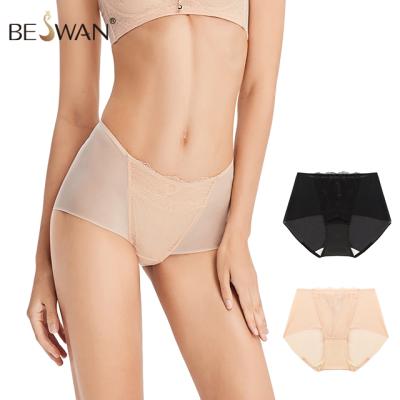 China Beswan breathable 2022 waist seamless panties women's underwear quick-drying breathable seamless women's panties low lingerie for sale