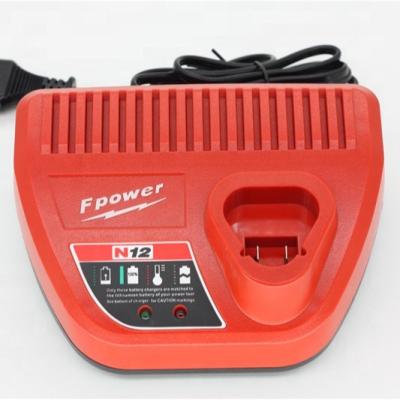 China Power Tools Battery Charger For Milwaukee M12 Li-ion Battery Charger 10.8V/12V 3A Cordless Drill Battery Charger Cordless Replacement Milwaukee 48-59-2401 for sale